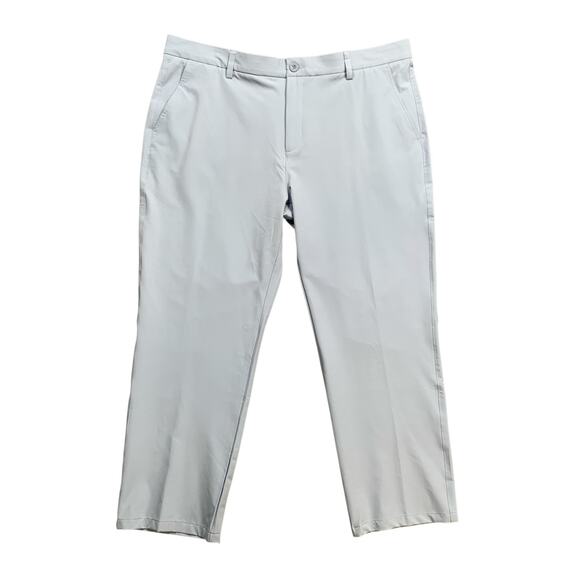 Hreski Pants Mens 38 Baby Blue Moisture Wicking Performance Chino Golf 27 Inseam - Picture 1 of 13
